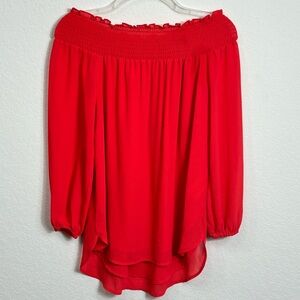 MICHAEL KORS Cherry Red Blouse Size XS